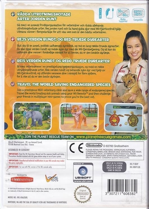 Planet Rescue Wildlife Vet - Nintendo Wii (B Grade) (Genbrug)